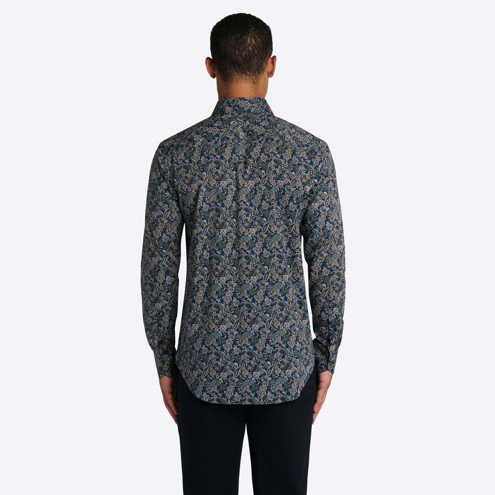 Paisley Print COMFORT STRETCH Cotton Shirt
