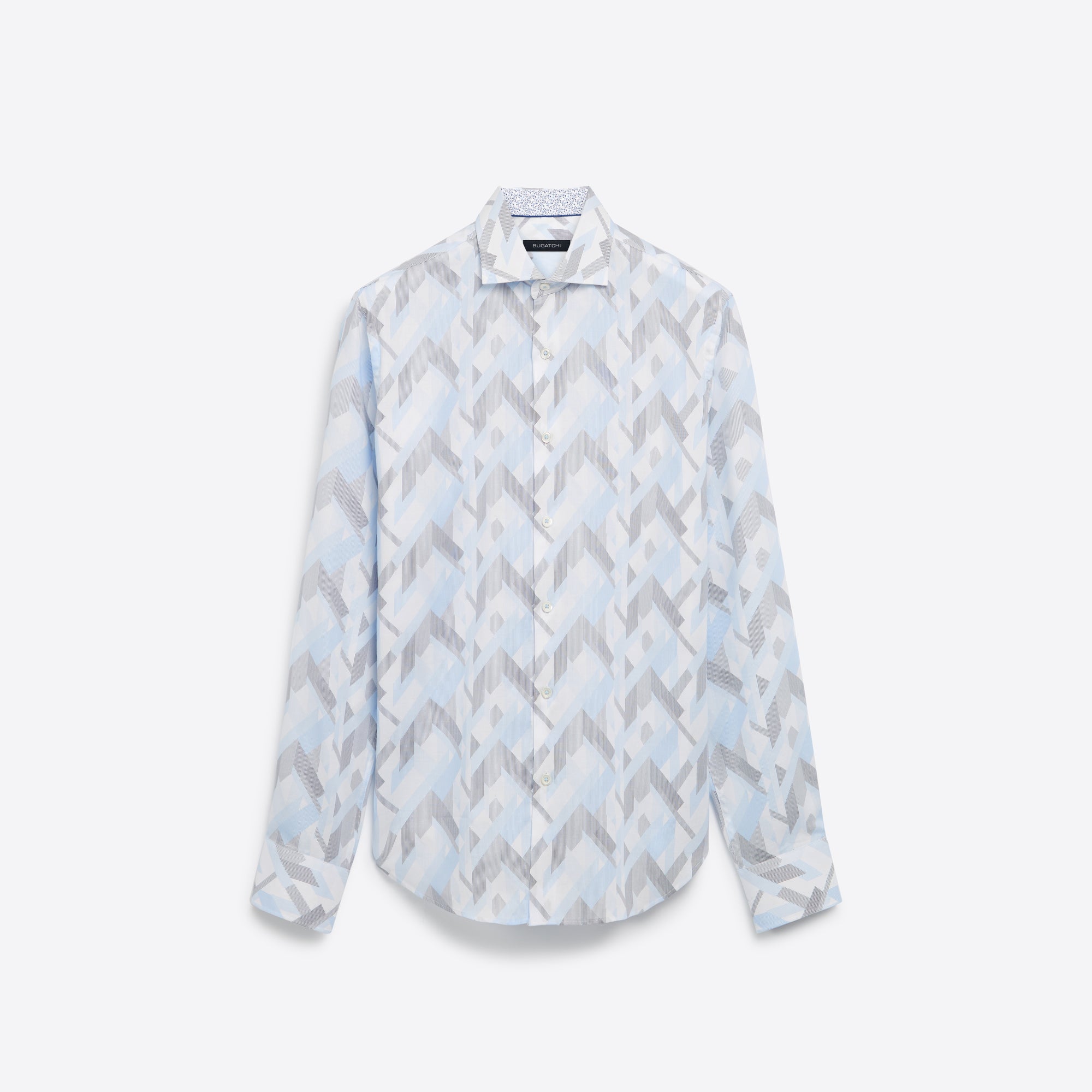 Geometric Print Cotton Shirt