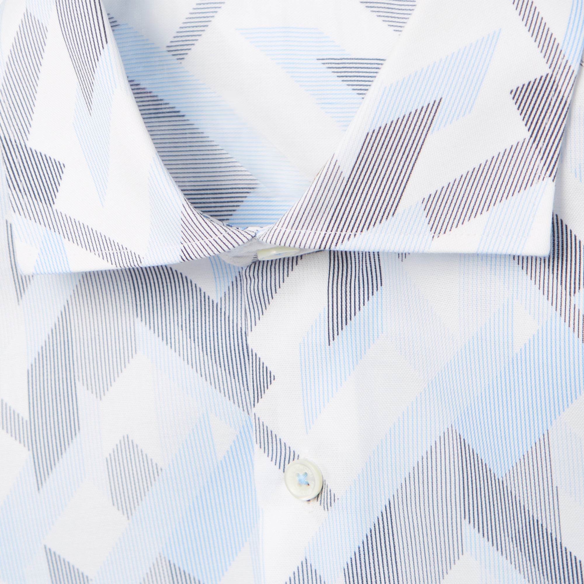 Geometric Print Cotton Shirt