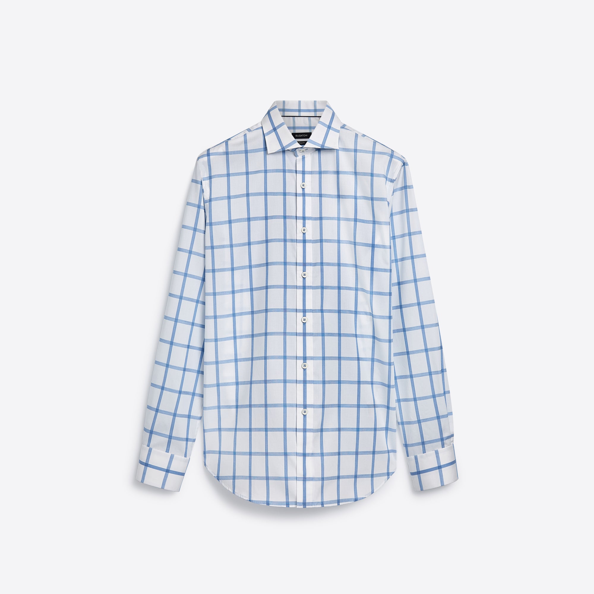 Windowpane Check Cotton Shirt