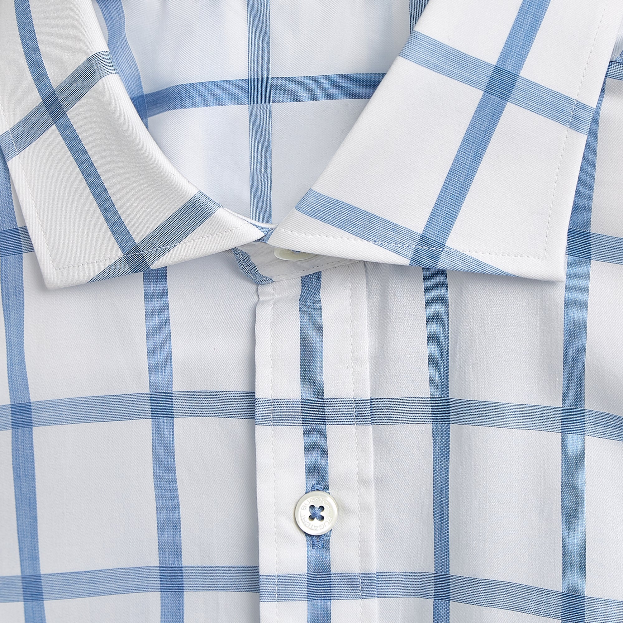 Windowpane Check Cotton Shirt