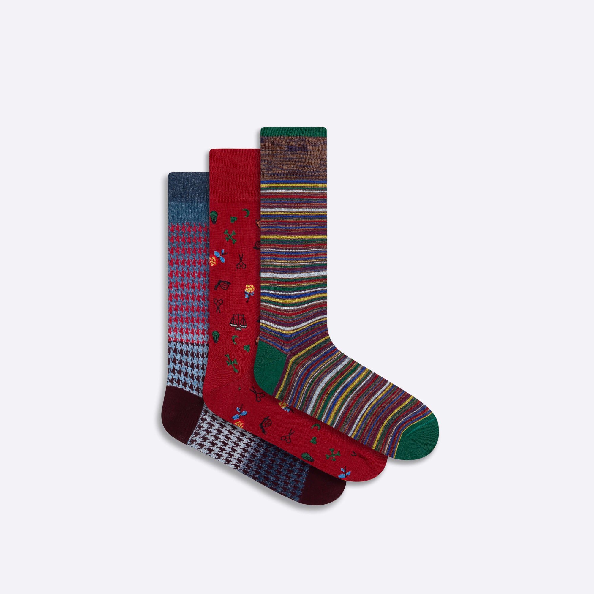 Three-Pair Assorted Sock Box