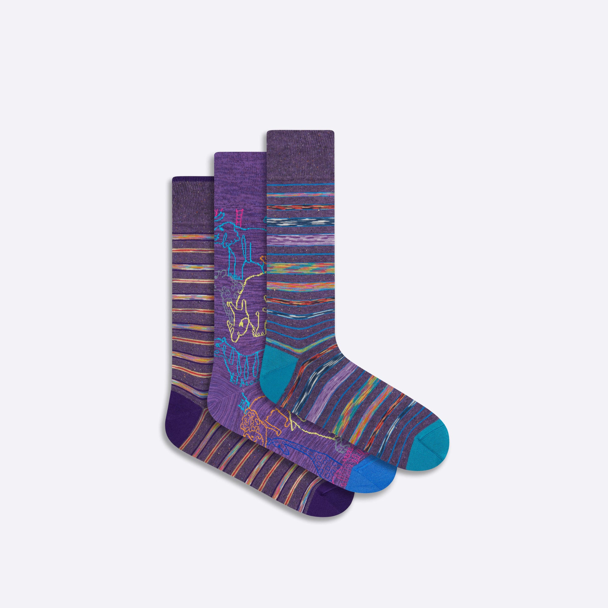 Three-Pair Assorted Sock Box