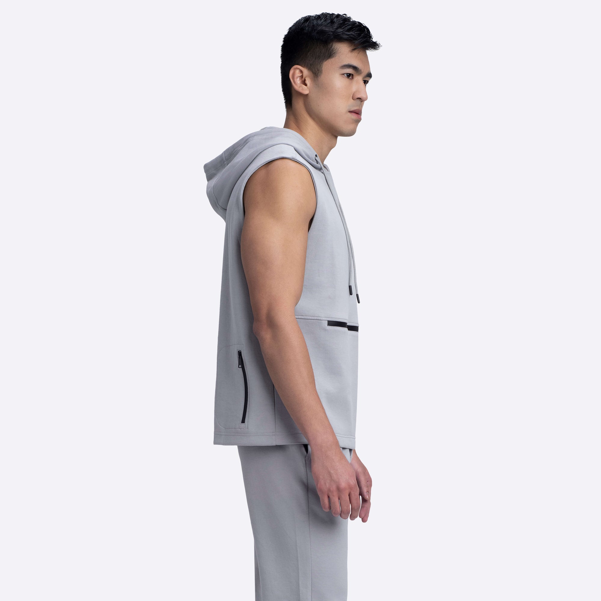 Sweatshirt Hooded Vest