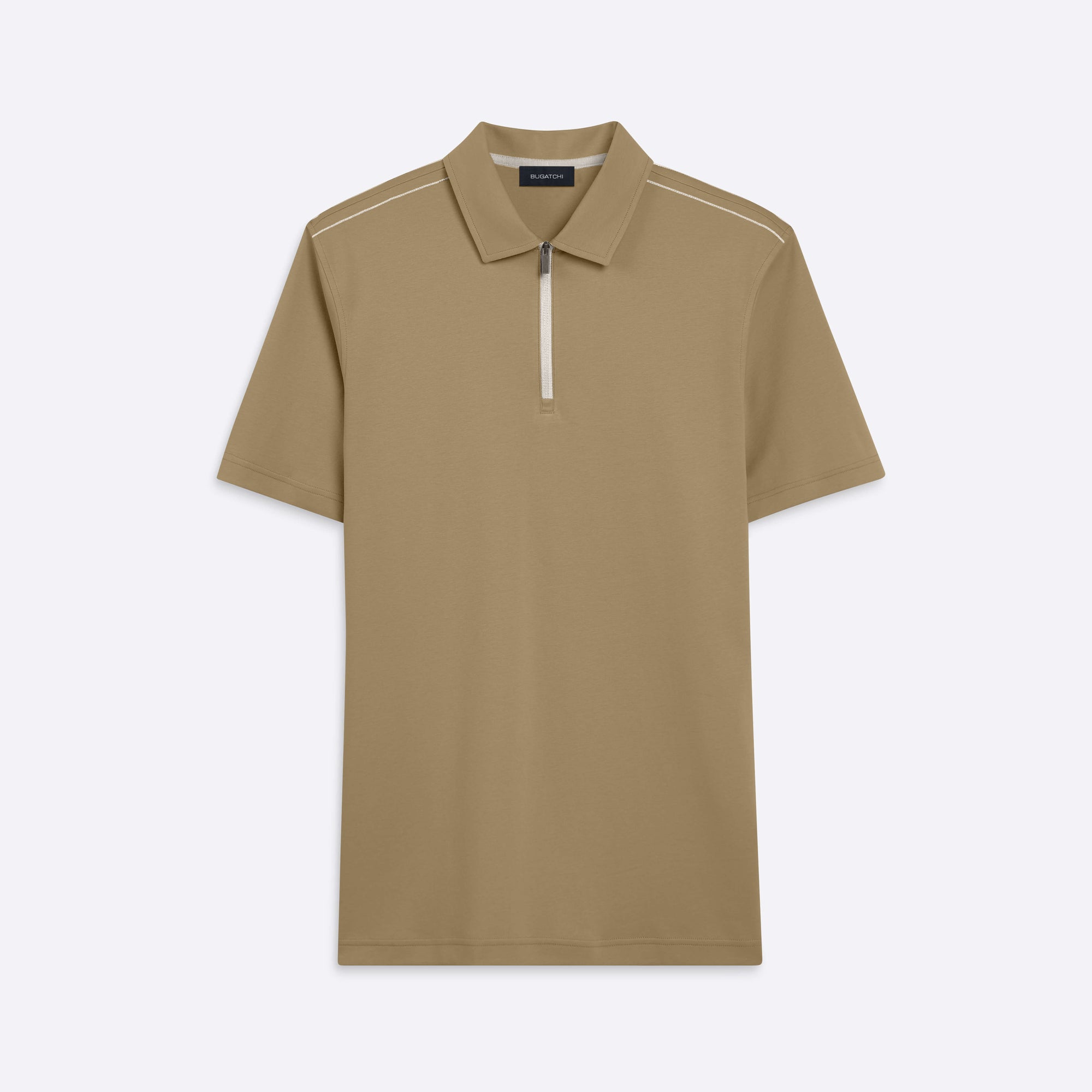 Short Sleeve Quarter Zip Polo
