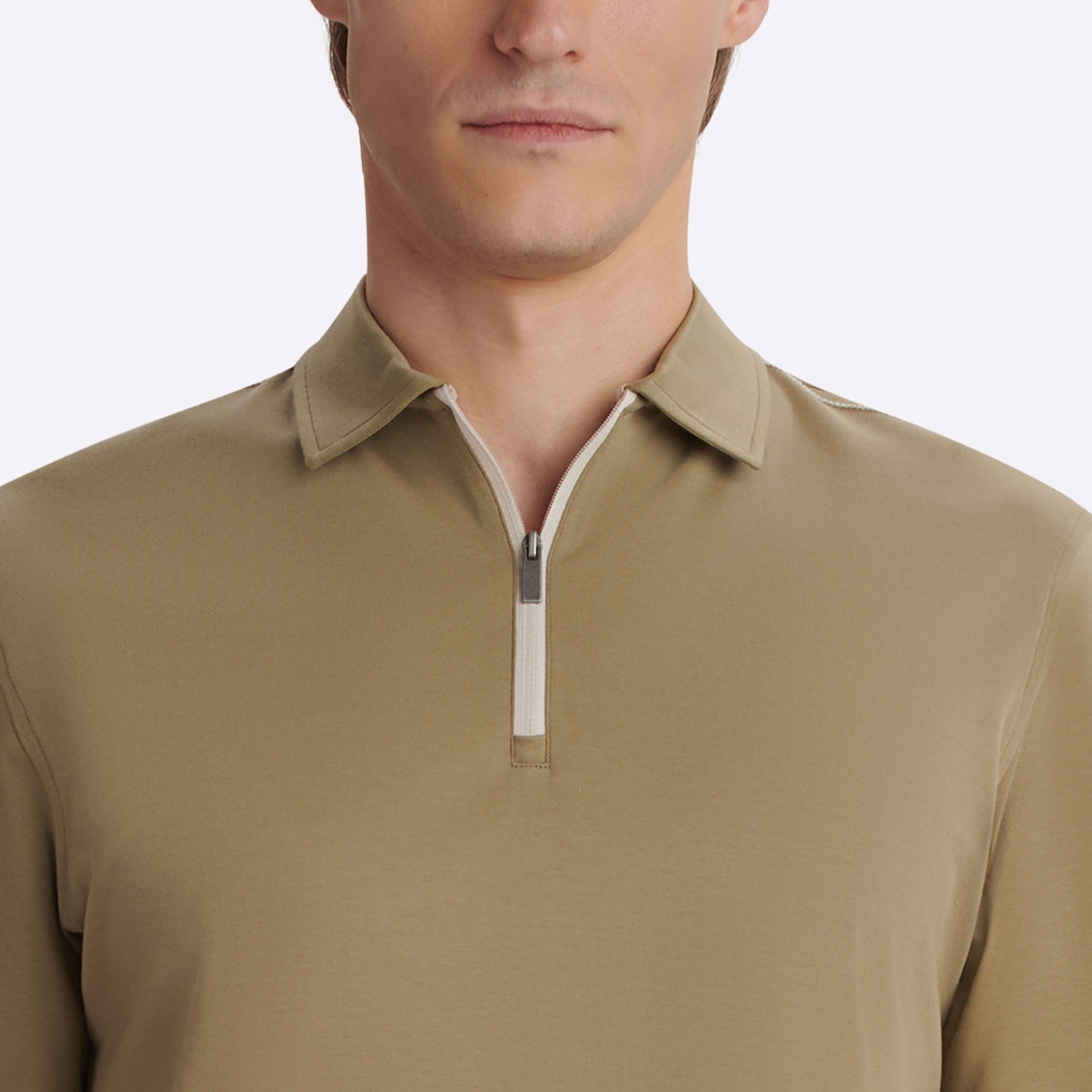 Short Sleeve Quarter Zip Polo