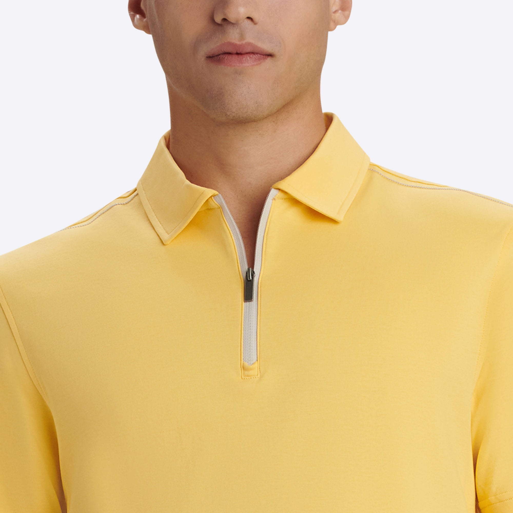 Short Sleeve Quarter Zip Polo
