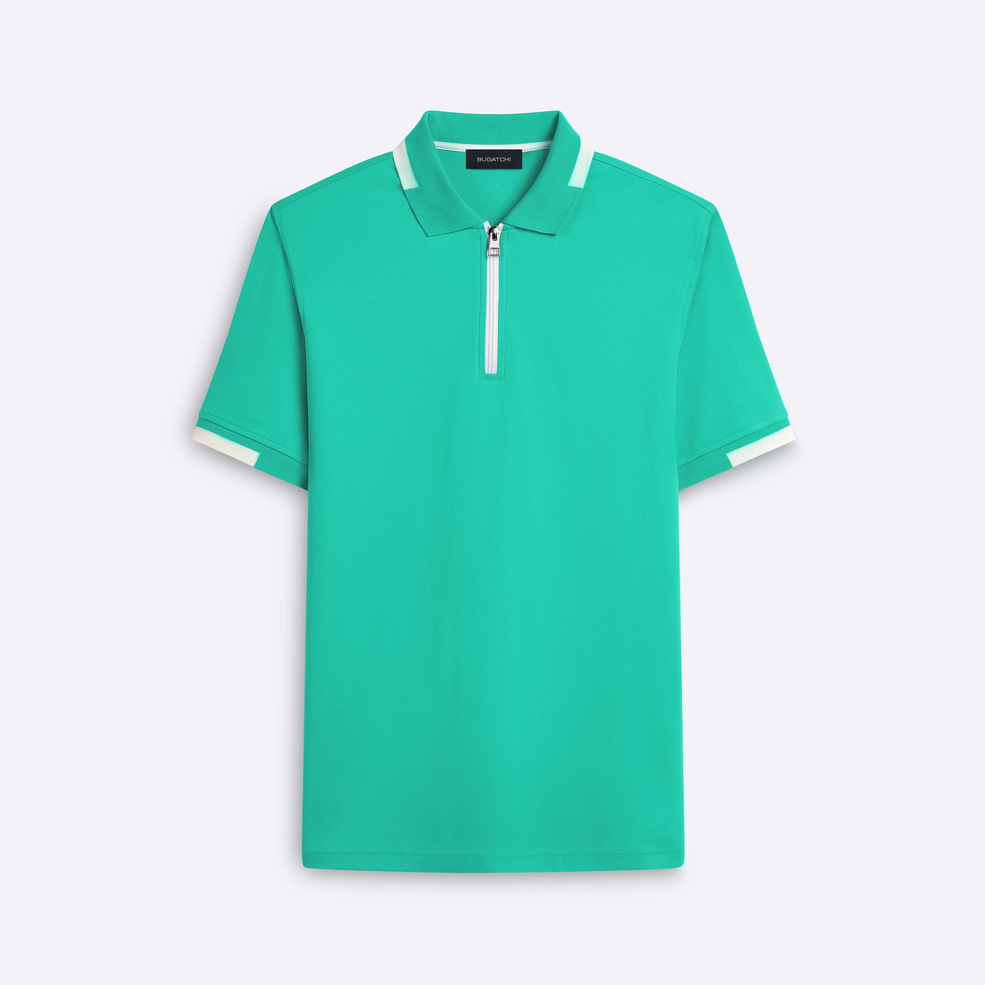 Short Sleeve Quarter Zip Polo