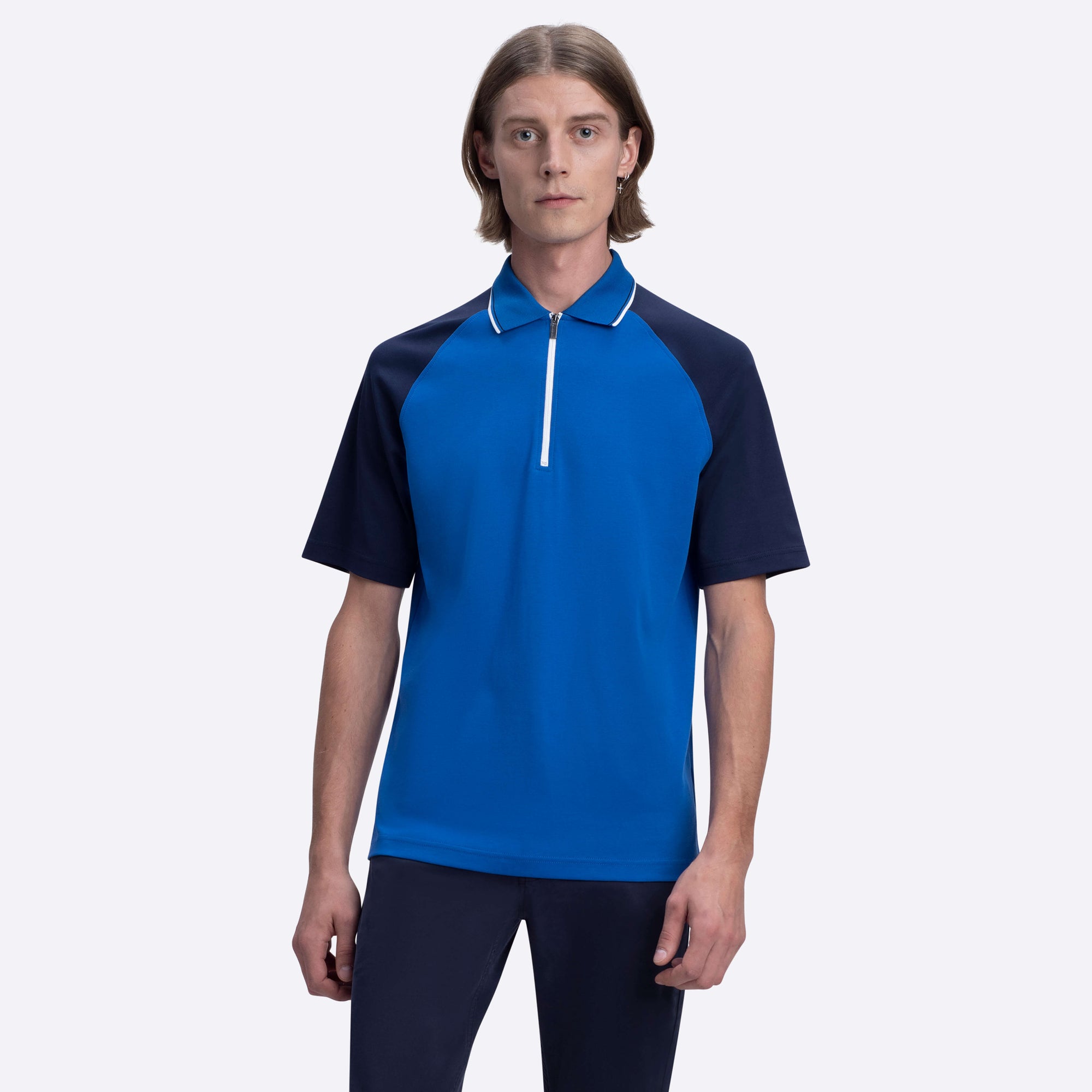 Short Sleeve Quarter Zip Polo