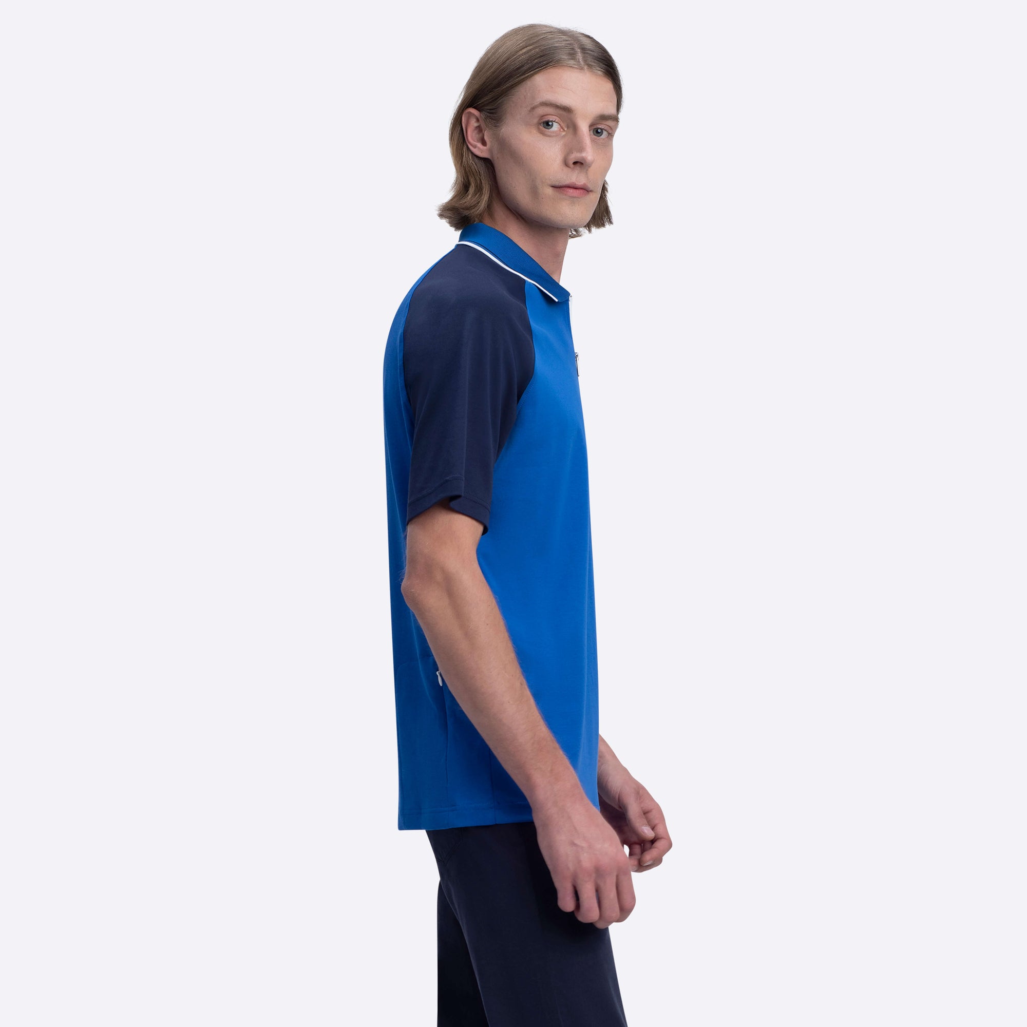 Short Sleeve Quarter Zip Polo