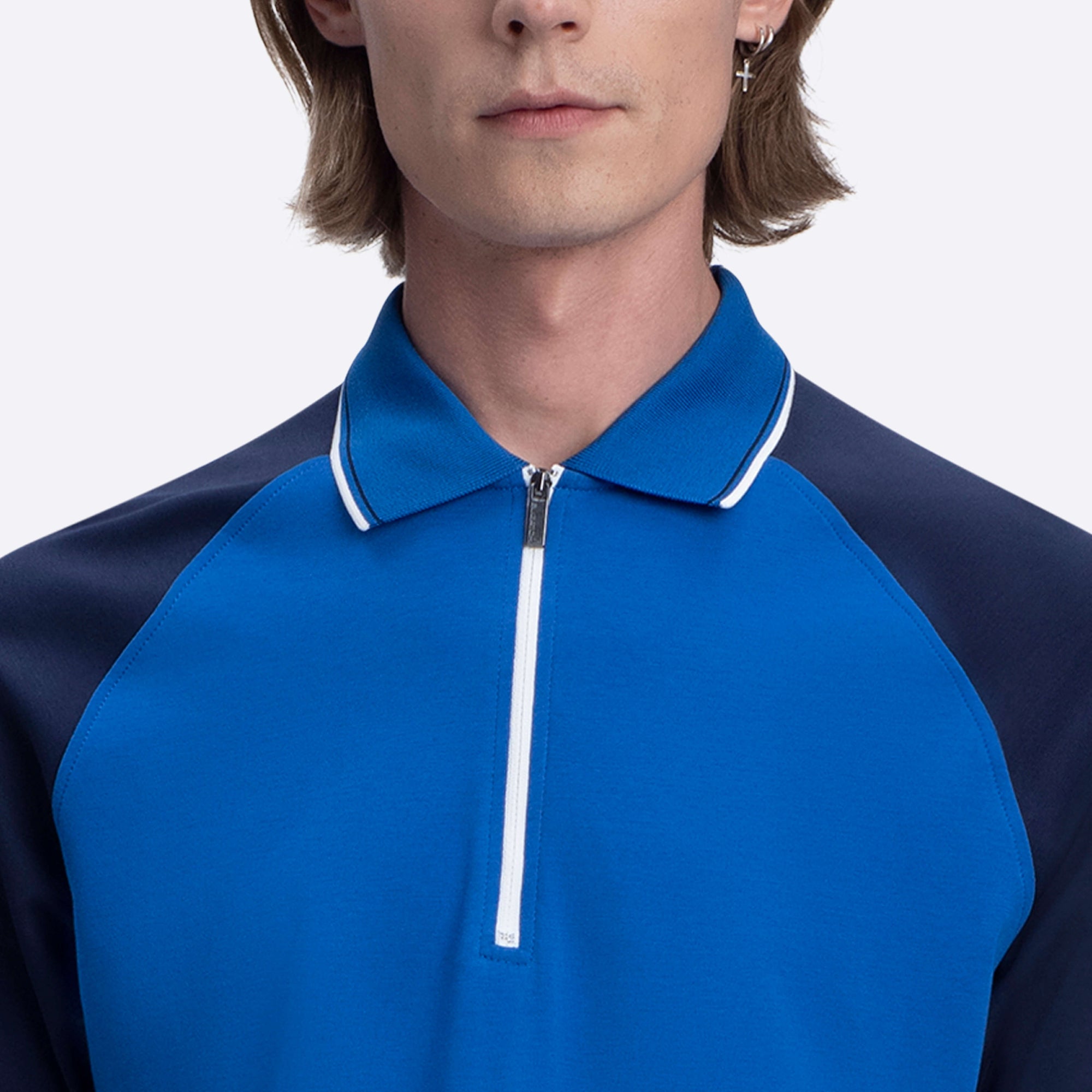 Short Sleeve Quarter Zip Polo