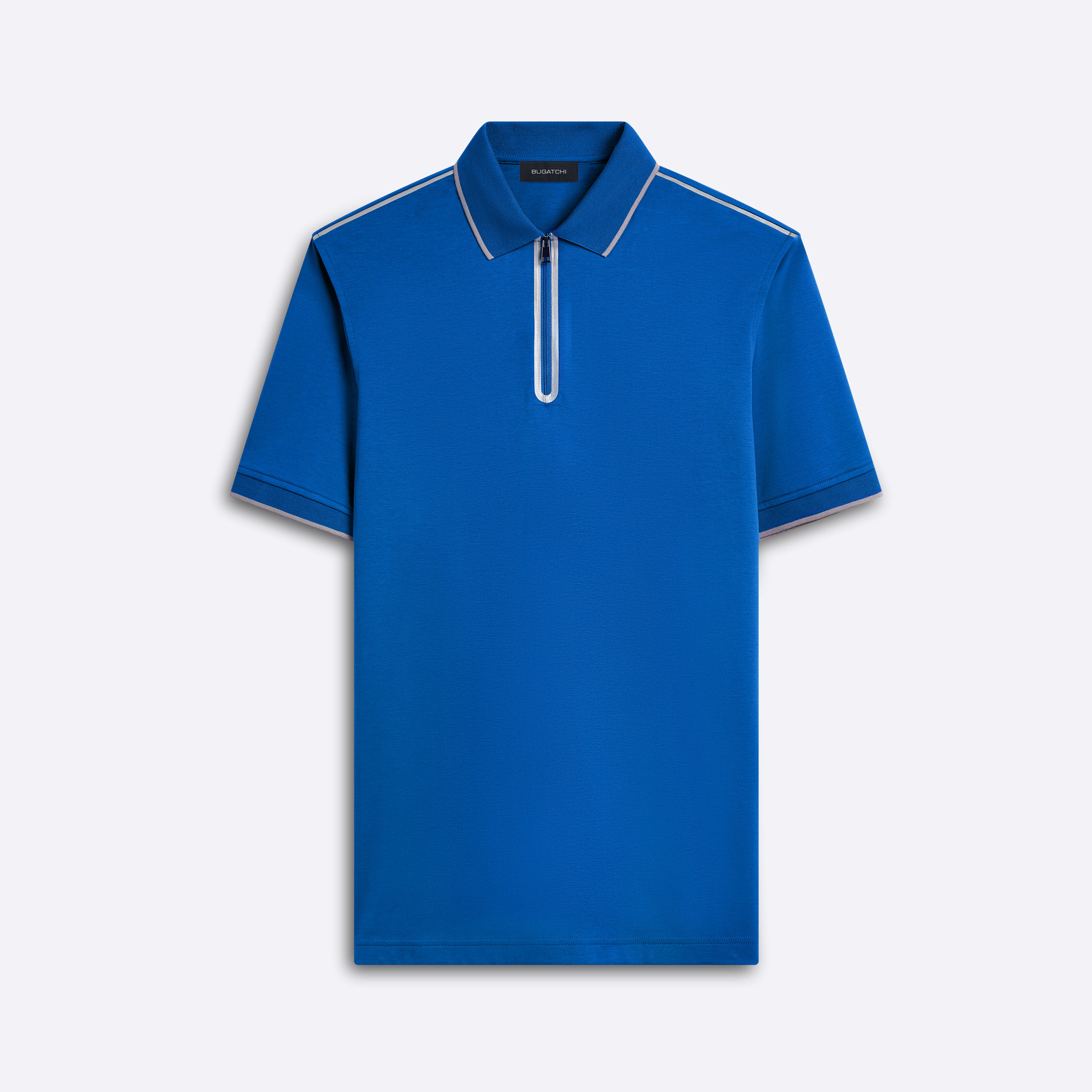 Short Sleeve Quarter Zip Polo – BUGATCHI