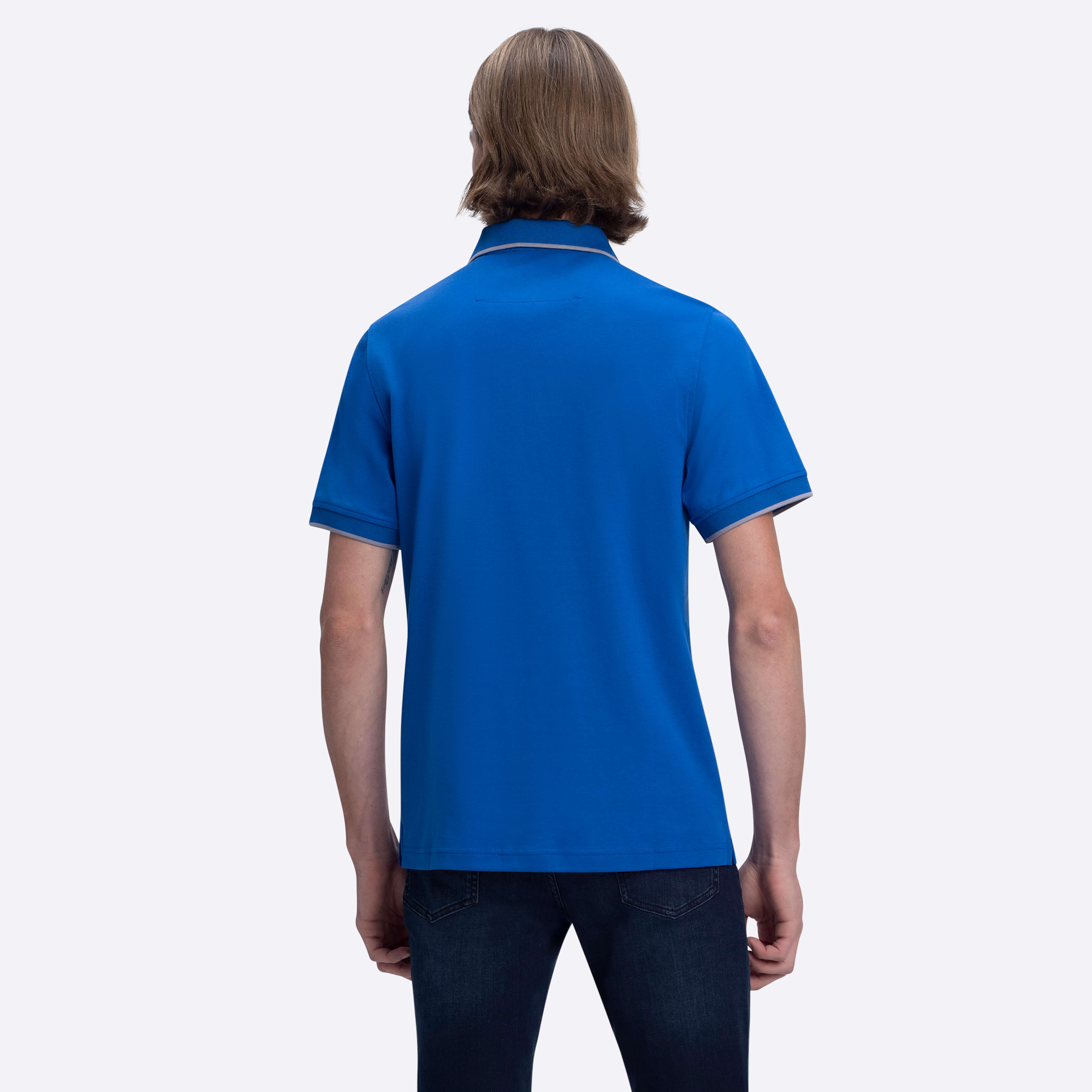 Short Sleeve Quarter Zip Polo – BUGATCHI