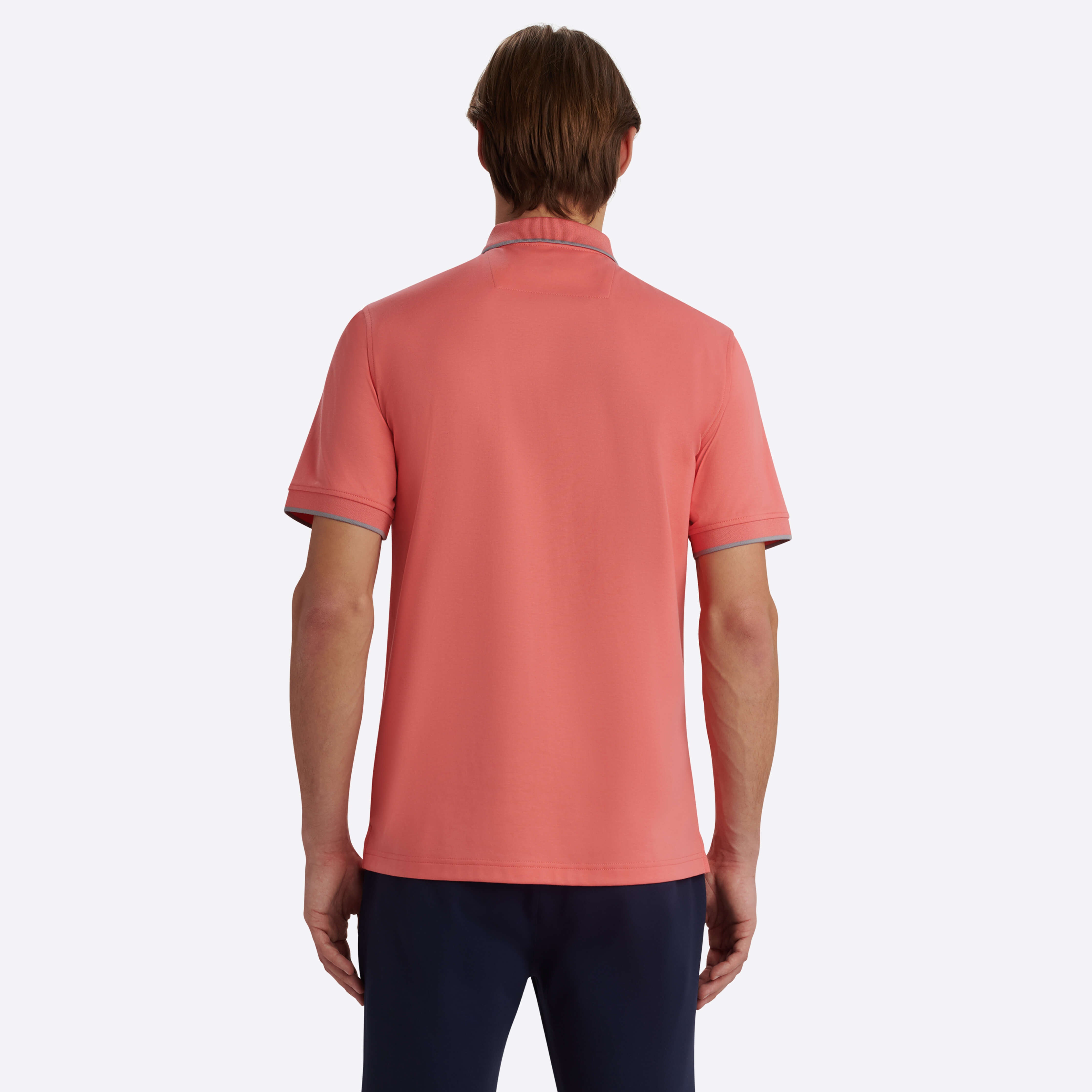 Short Sleeve Quarter Zip Polo – BUGATCHI