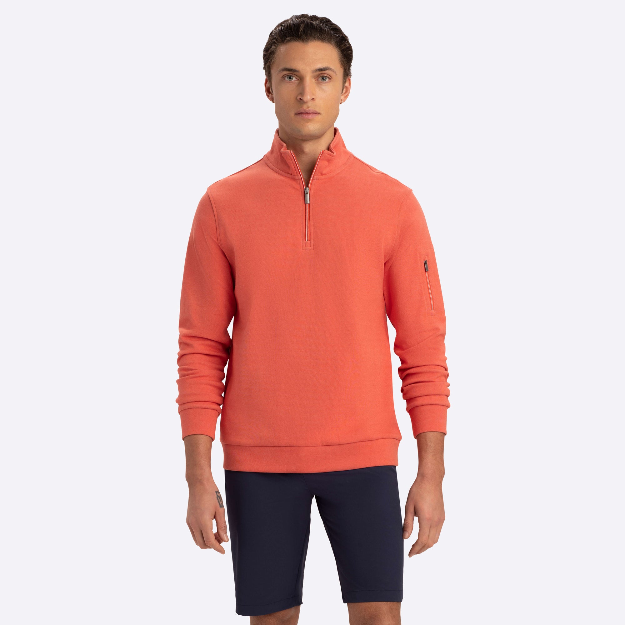 Quarter Zip Mock Neck