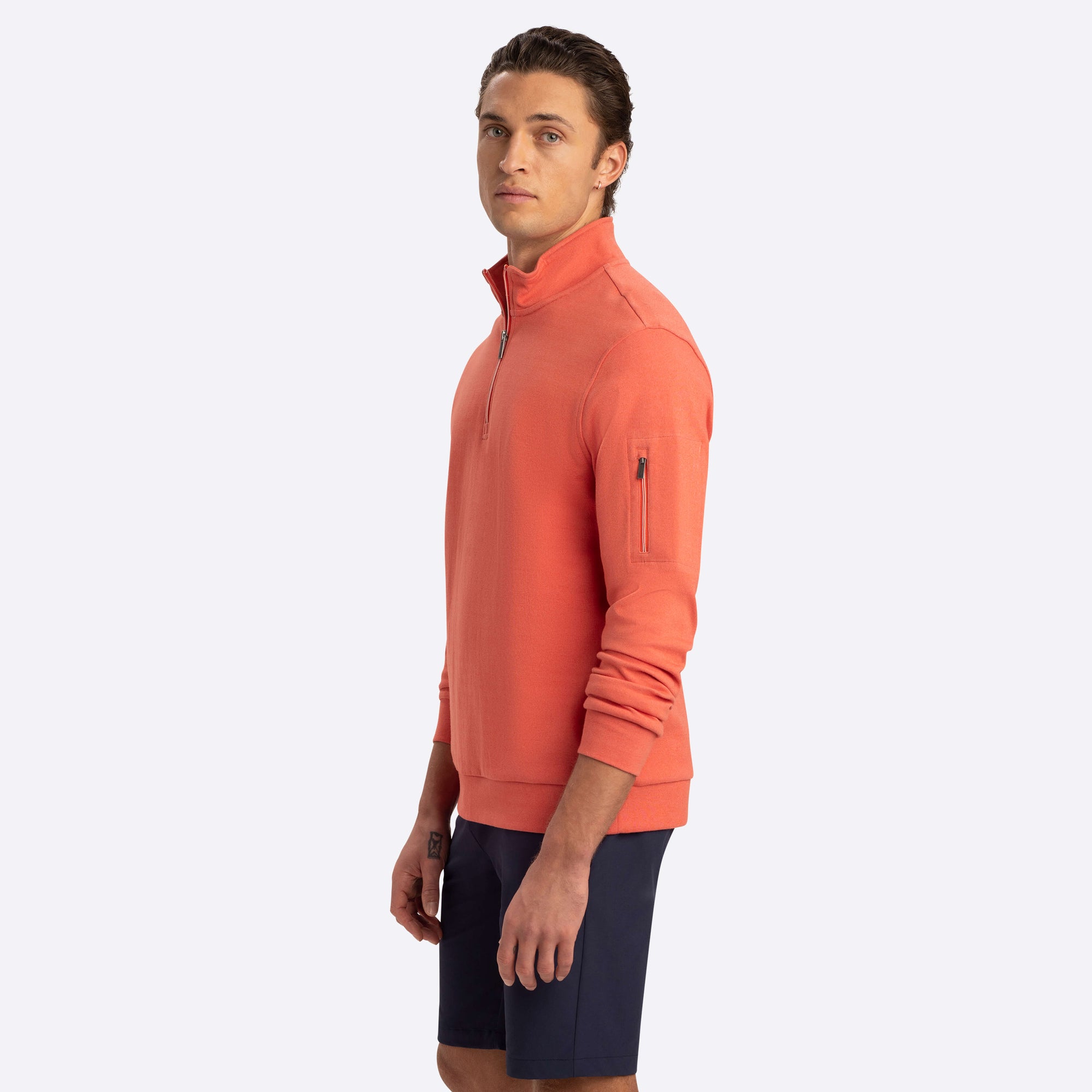 Quarter Zip Mock Neck