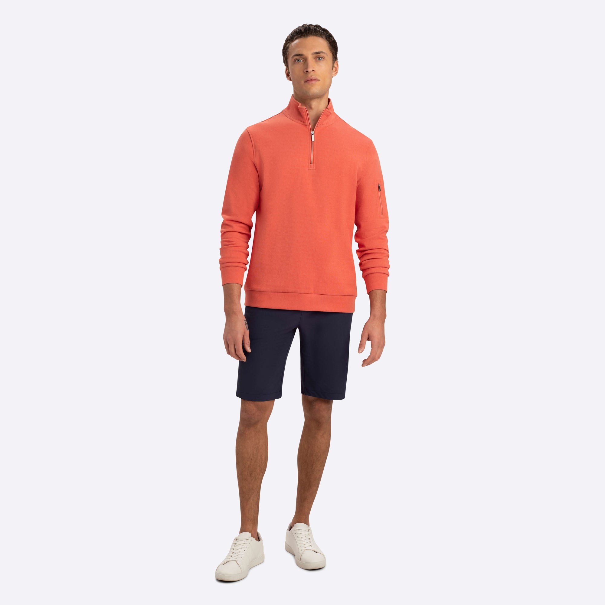 Quarter Zip Mock Neck