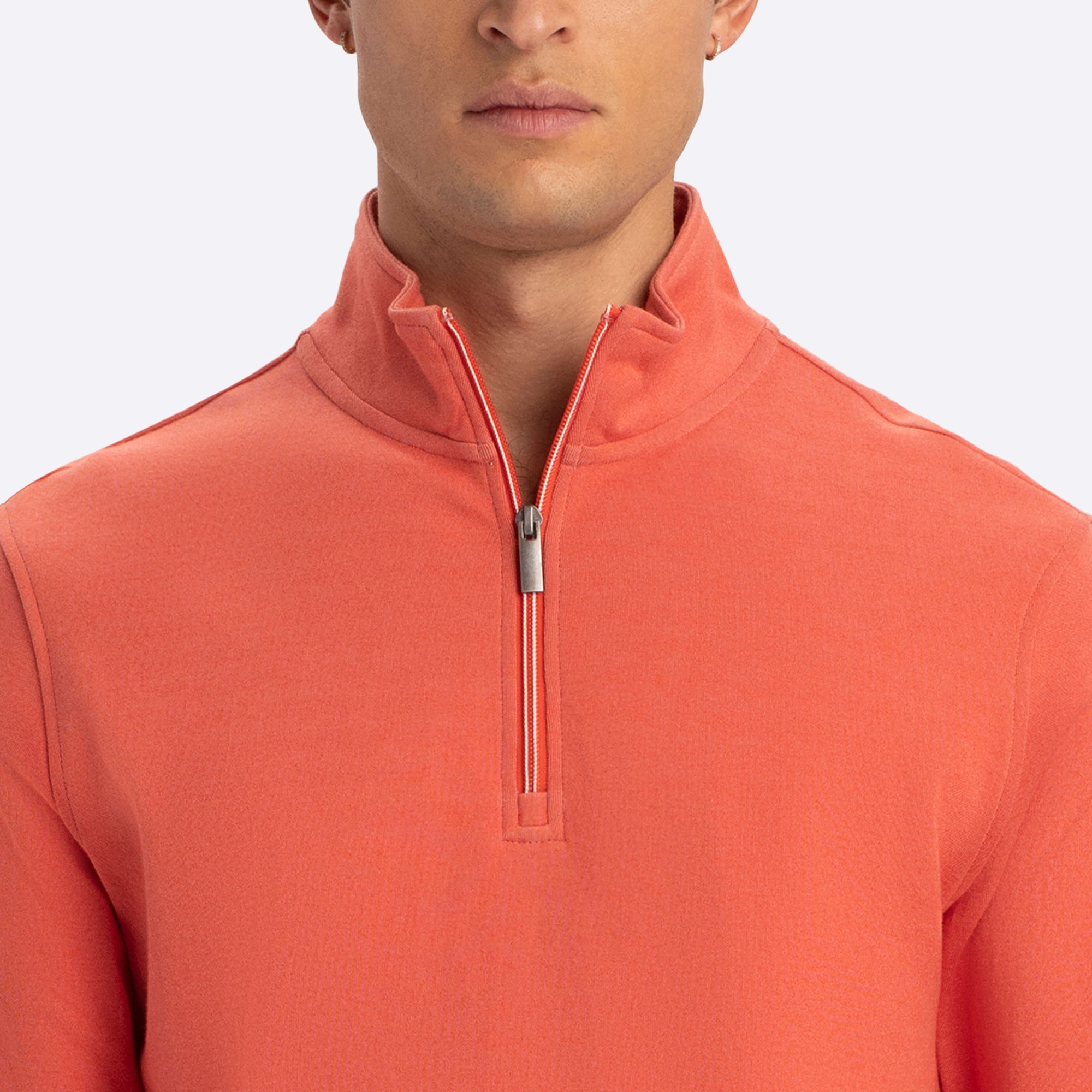Quarter Zip Mock Neck