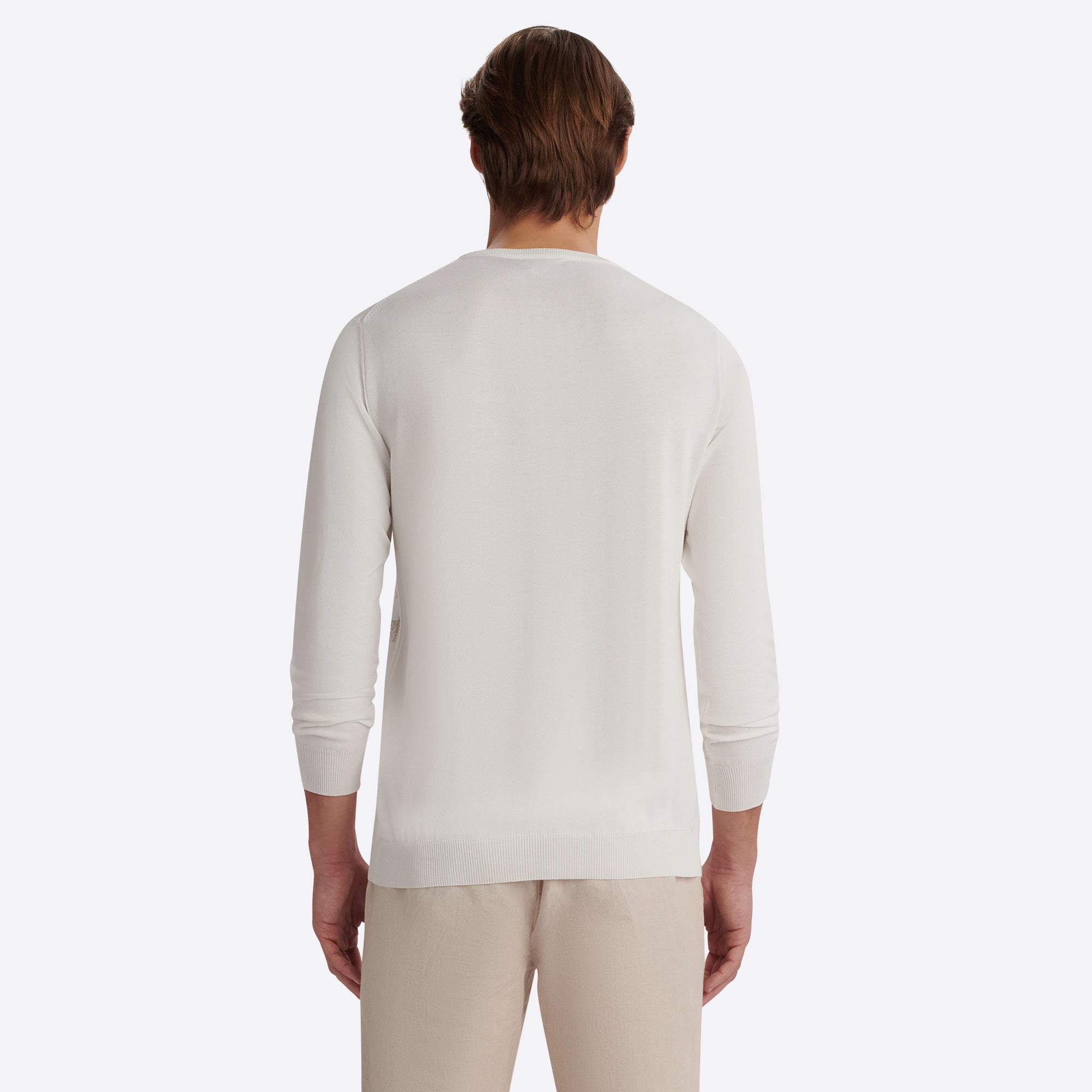 Ghost Check Crew Neck Sweater