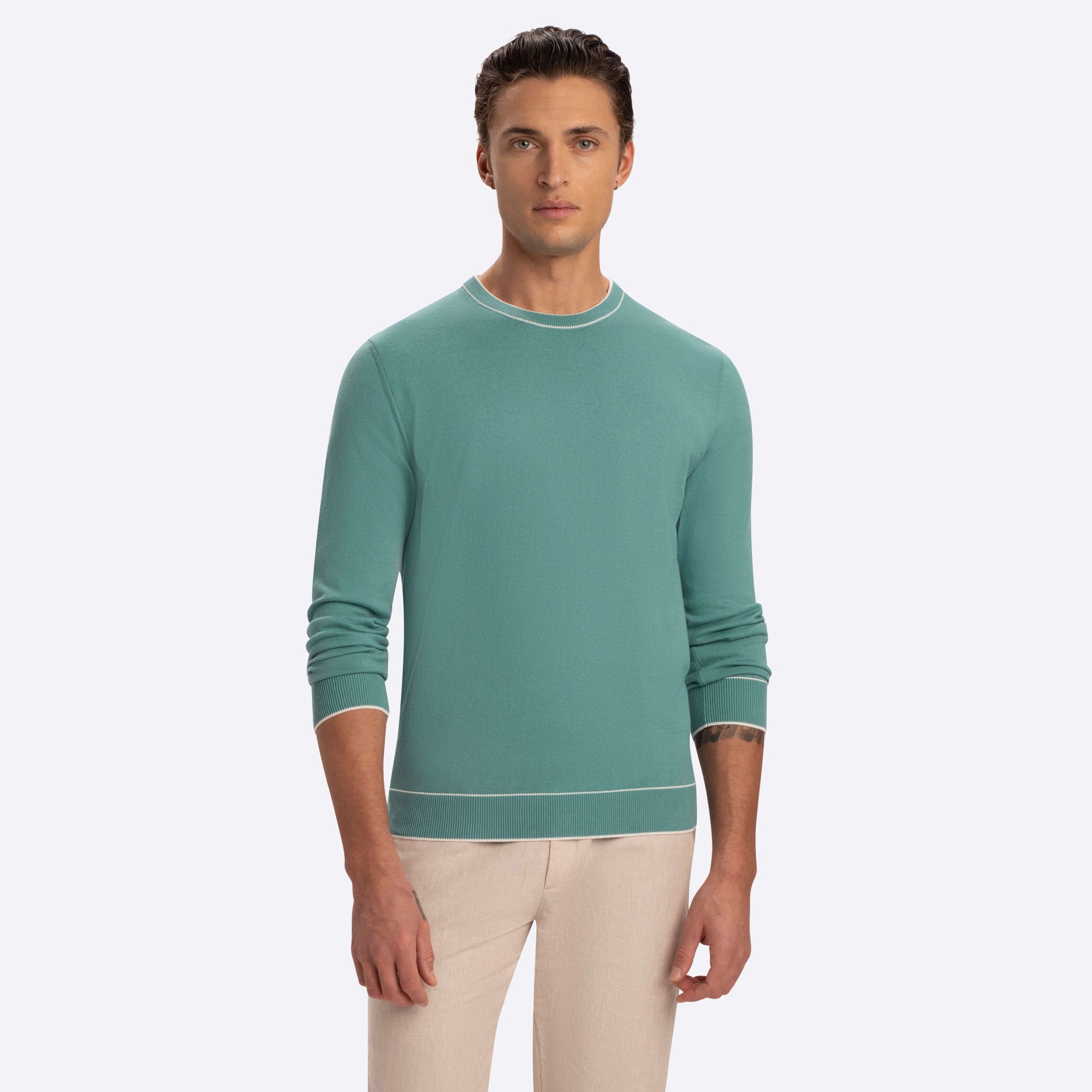 Solid Crew Neck Sweater