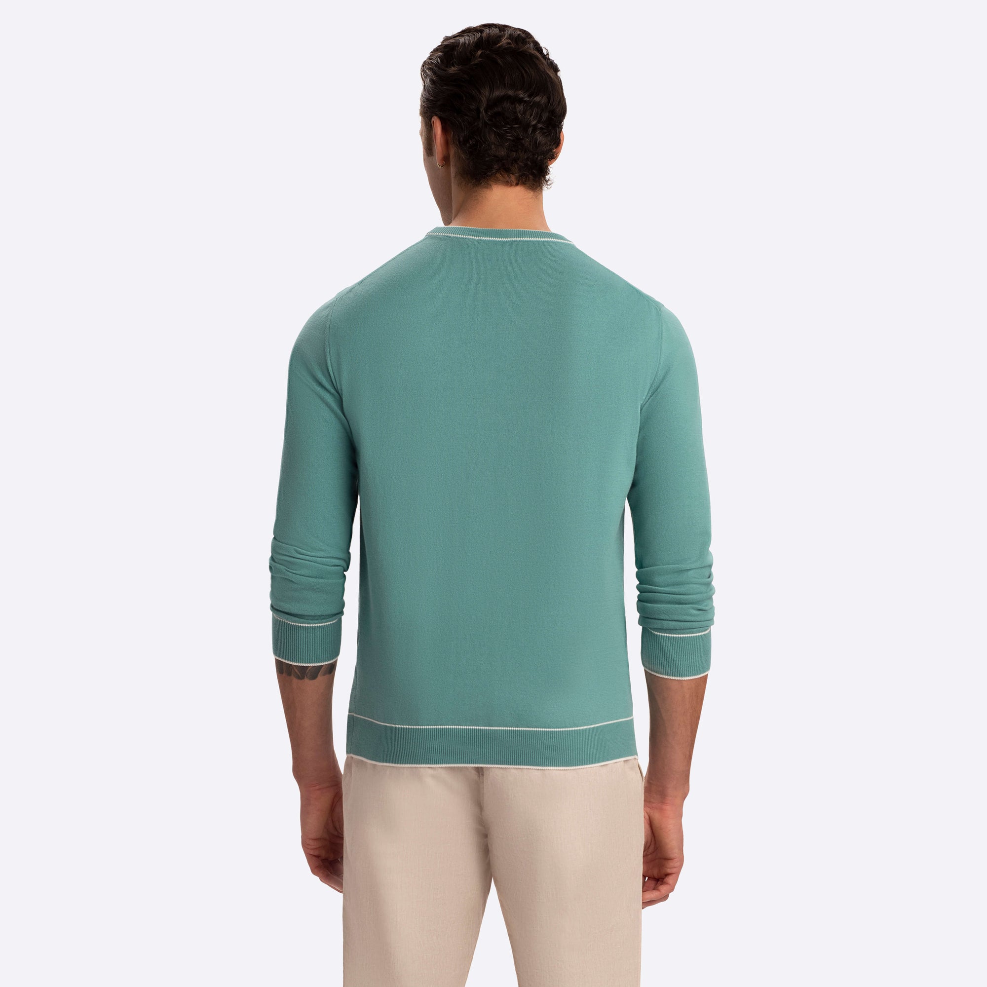 Solid Crew Neck Sweater
