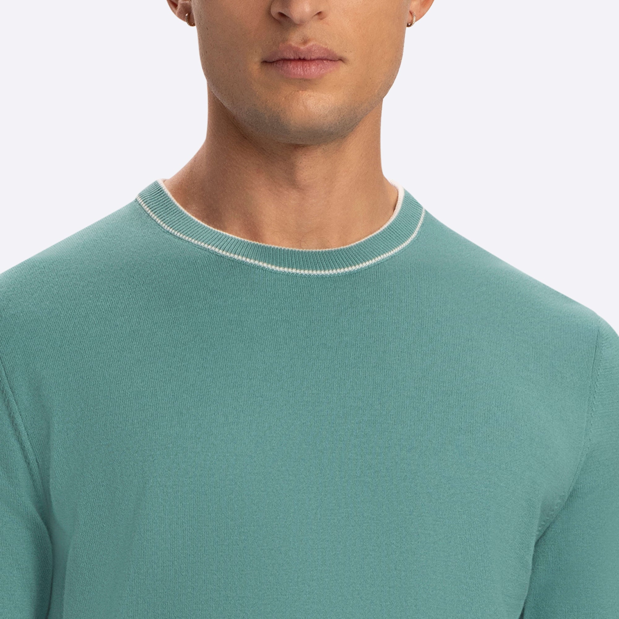 Solid Crew Neck Sweater