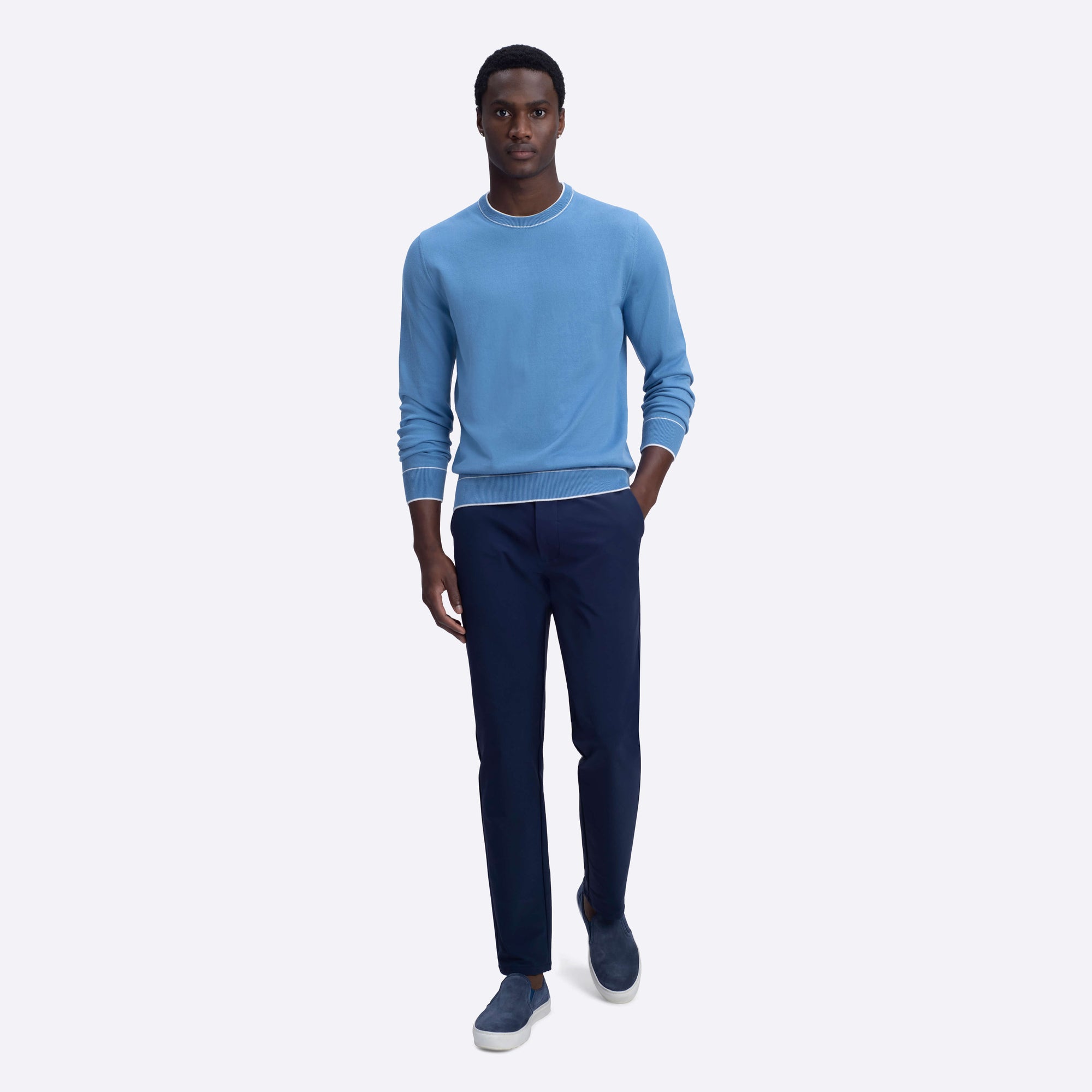 Solid Crew Neck Sweater