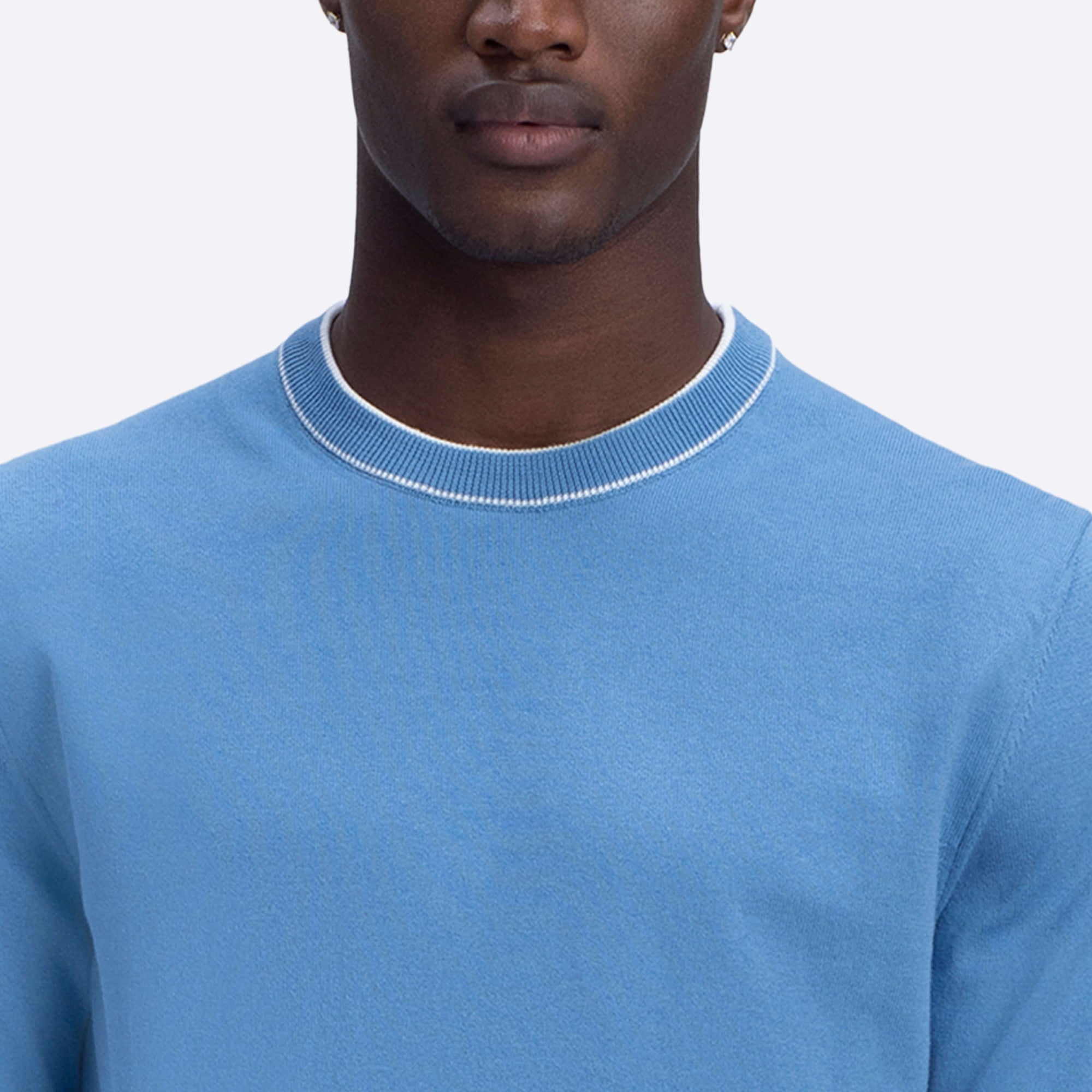 Solid Crew Neck Sweater