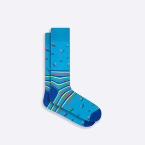 Surfers Striped Mid-Calf Socks