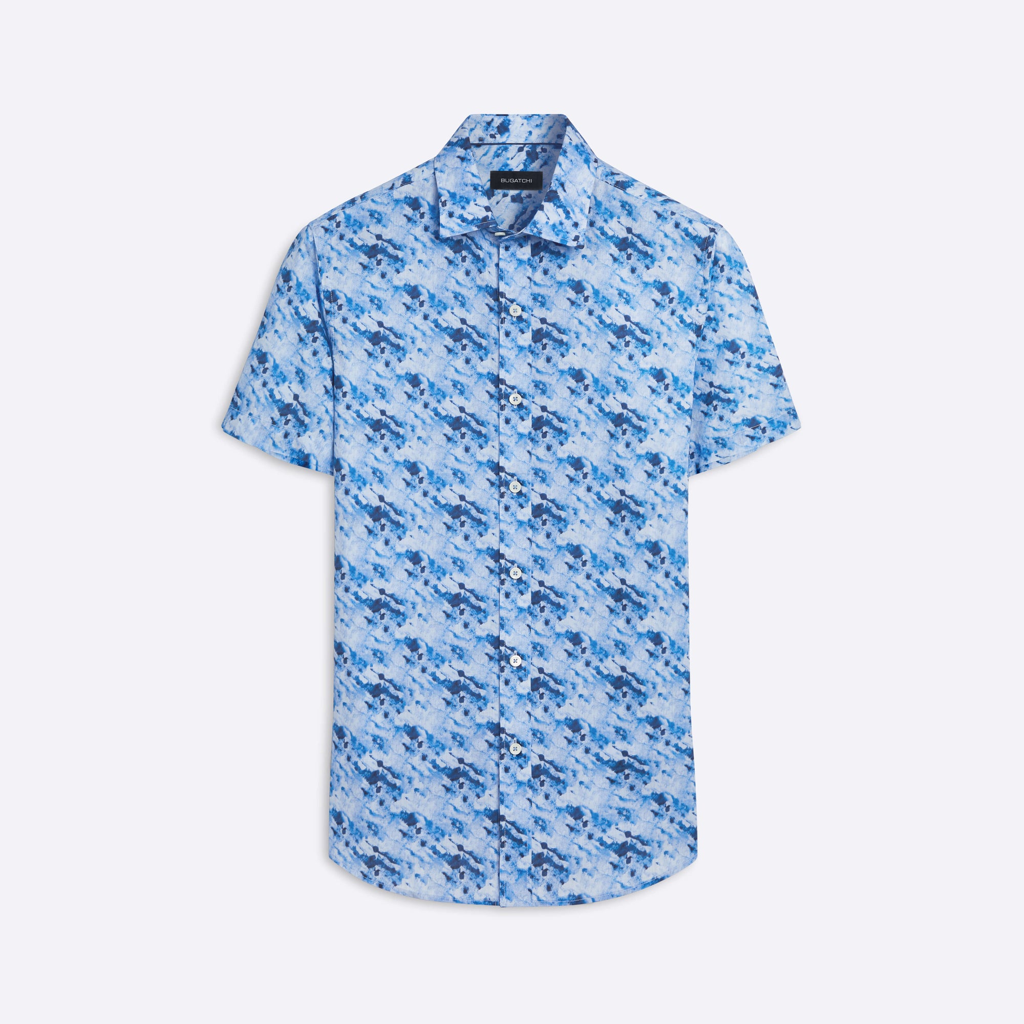 Orson Watercolor Print Short Sleeve Shirt