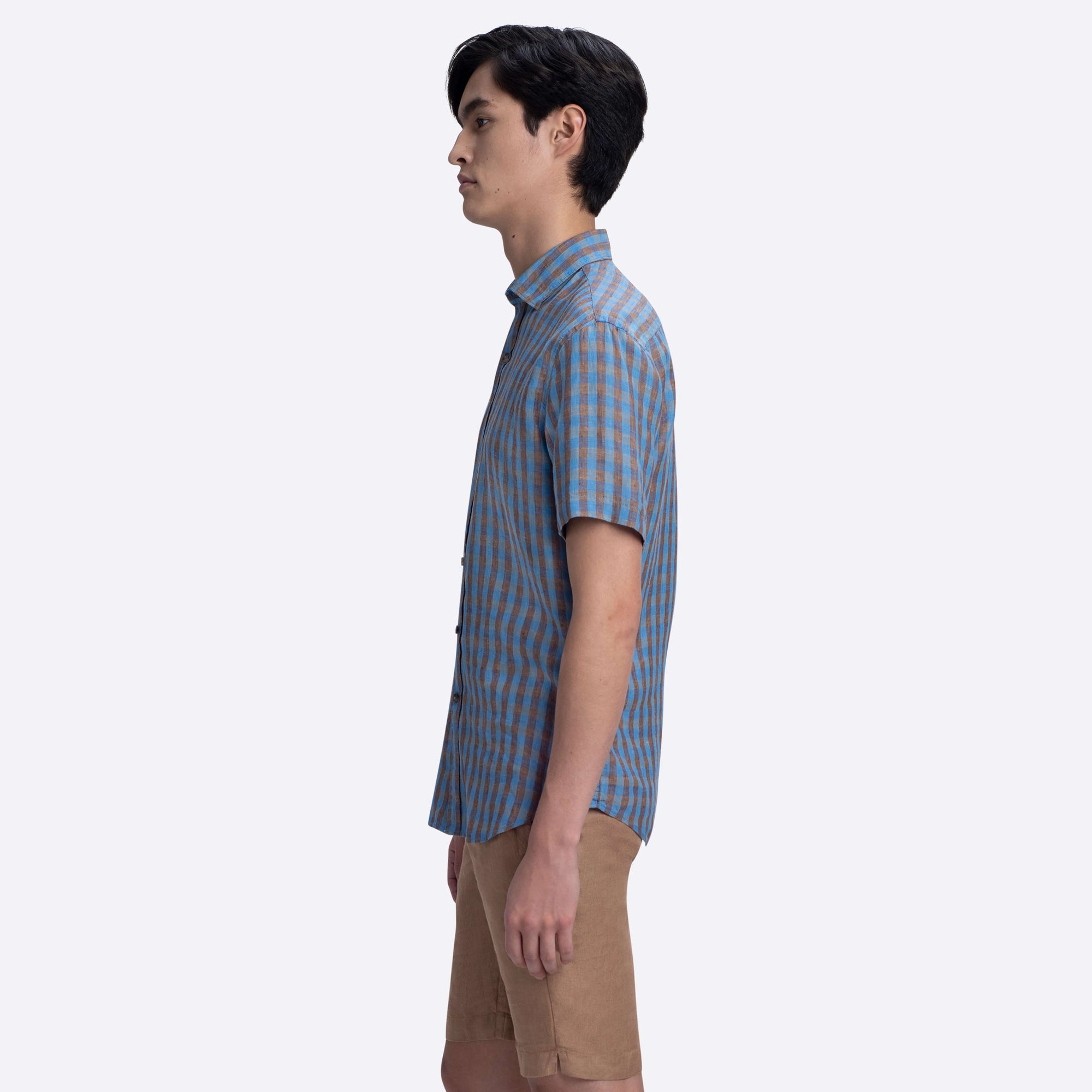 Orson Gingham Check Short Sleeve Shirt
