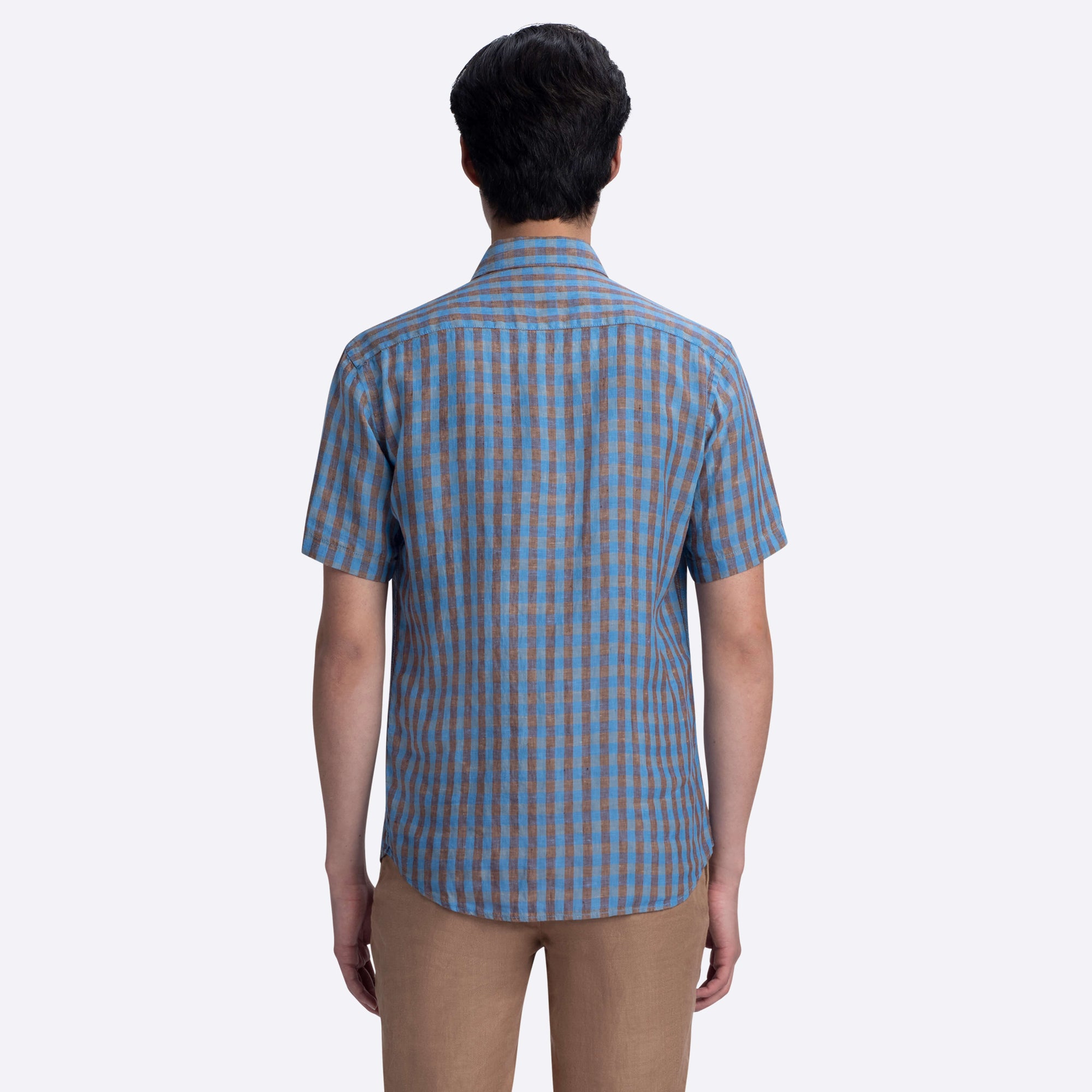 Orson Gingham Check Short Sleeve Shirt