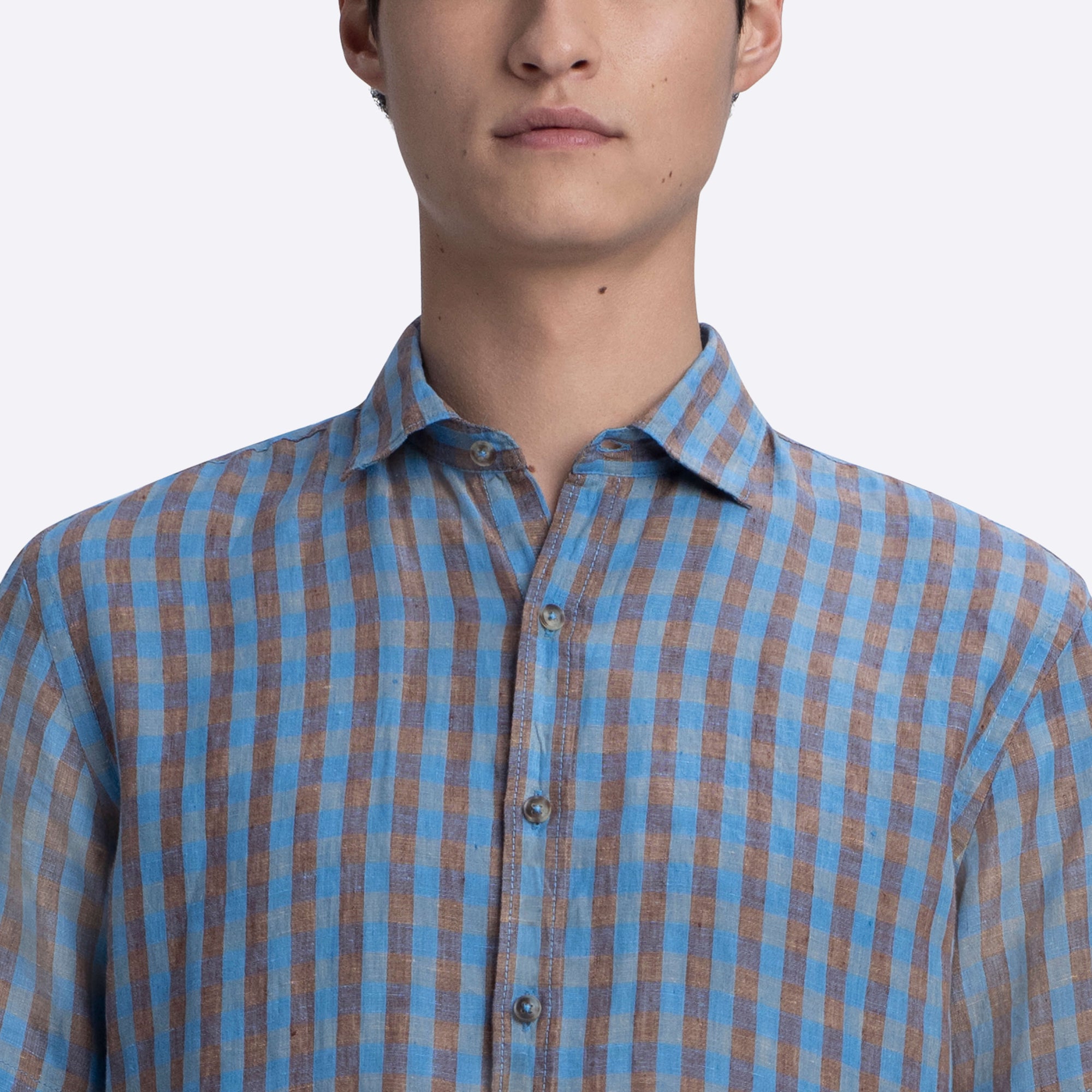 Orson Gingham Check Short Sleeve Shirt