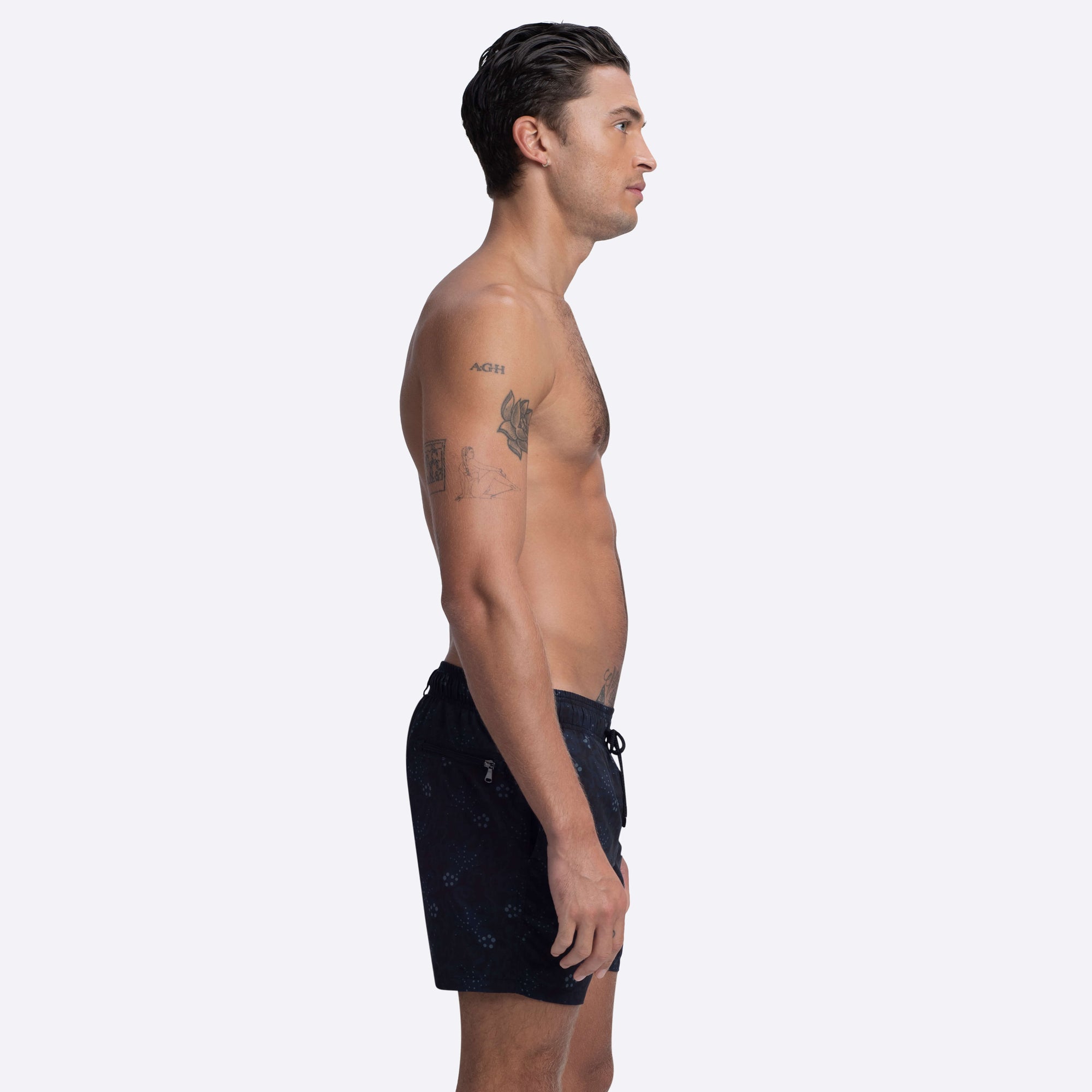 MAX Abstract Print Swim Trunks