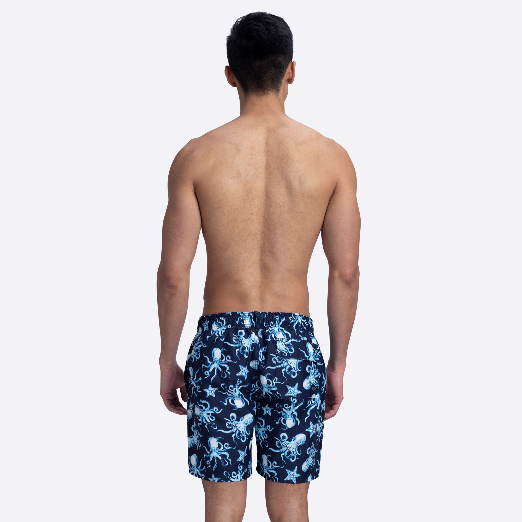 DELANO Octopus Print Swim Trunks