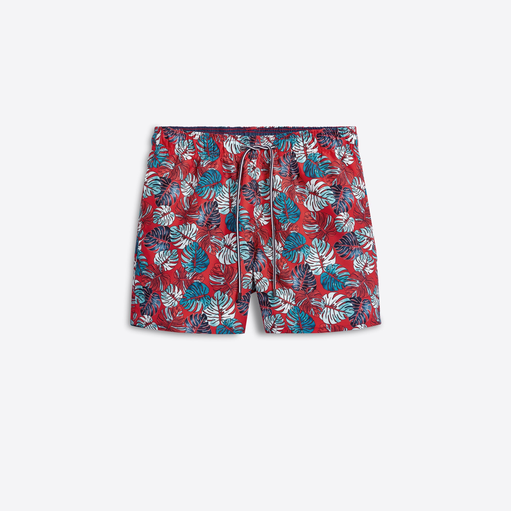 LENOX Leaf Print Swim Trunks