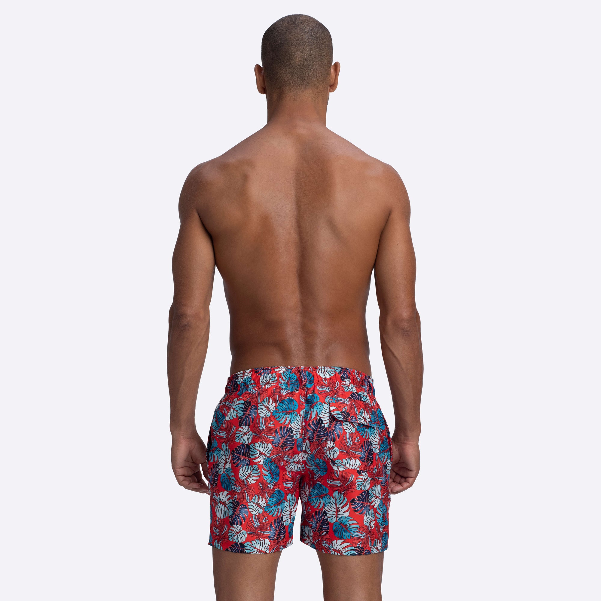 LENOX Leaf Print Swim Trunks
