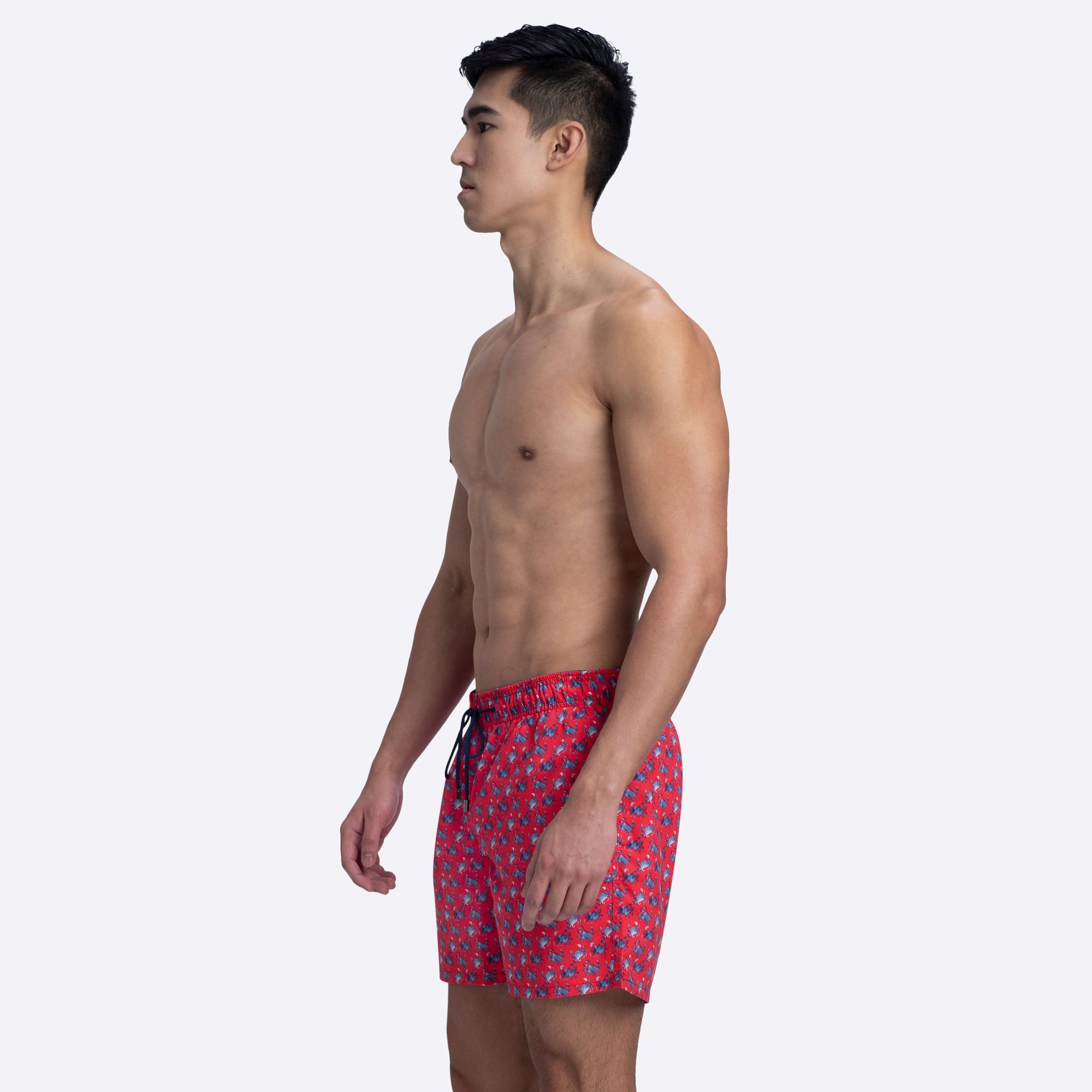 LENOX Crab Print Swim Trunks