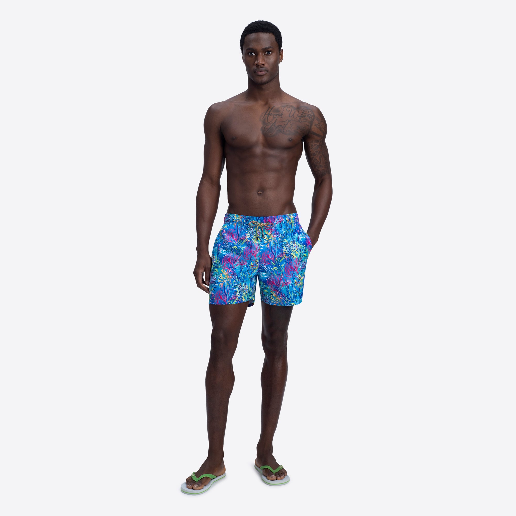 MAX Marine Life Print Swim Trunks
