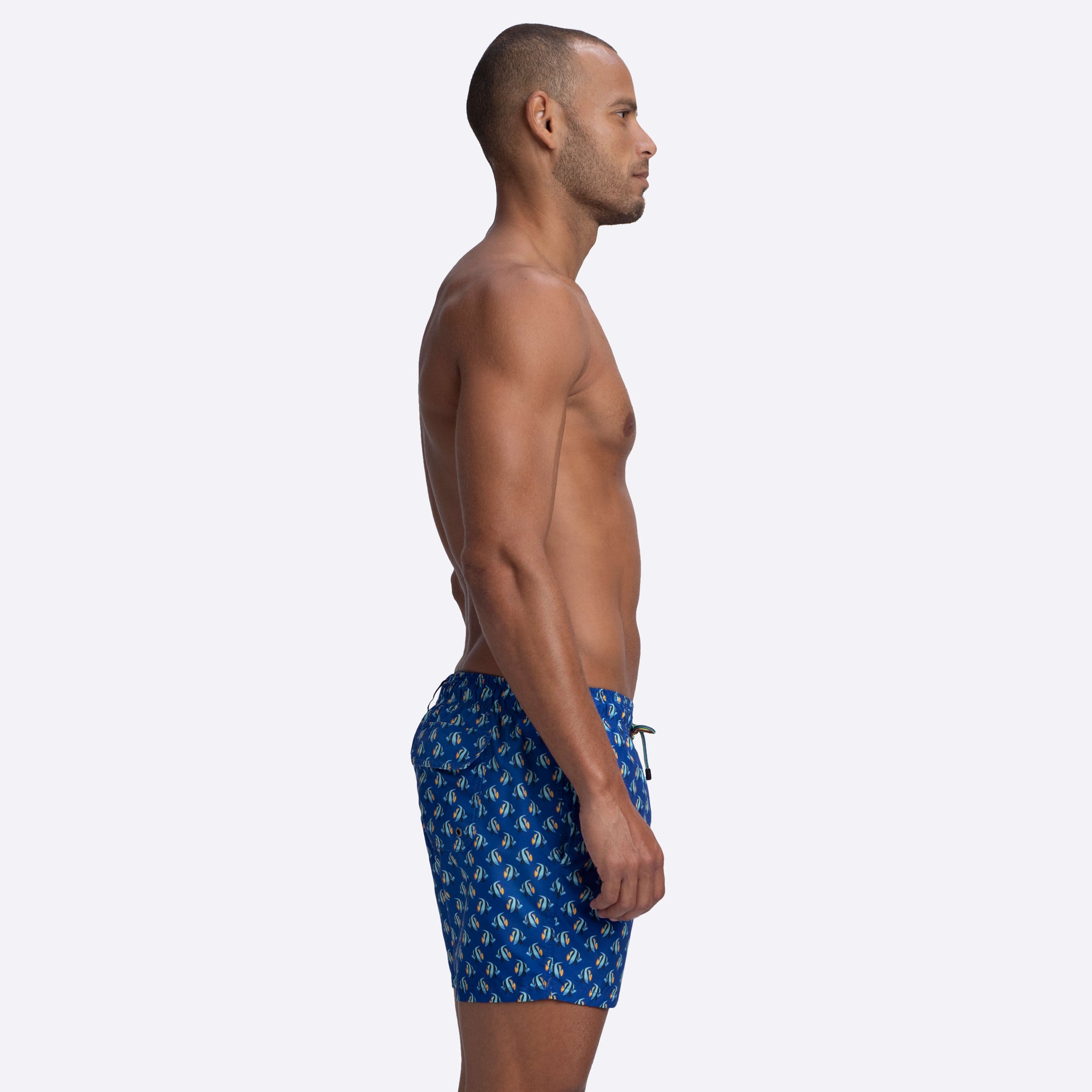 ARCHER Fish Print Swim Trunks