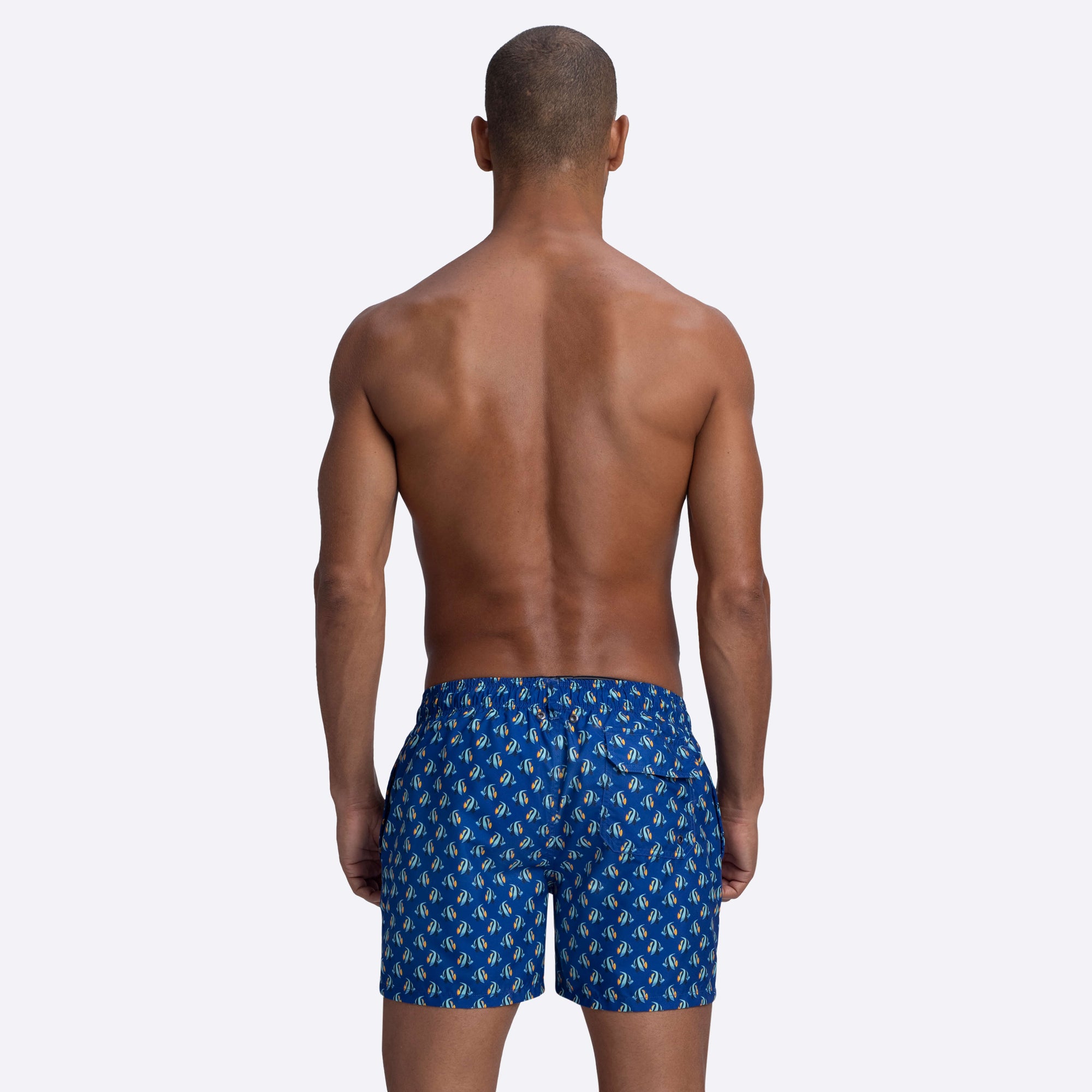 ARCHER Fish Print Swim Trunks