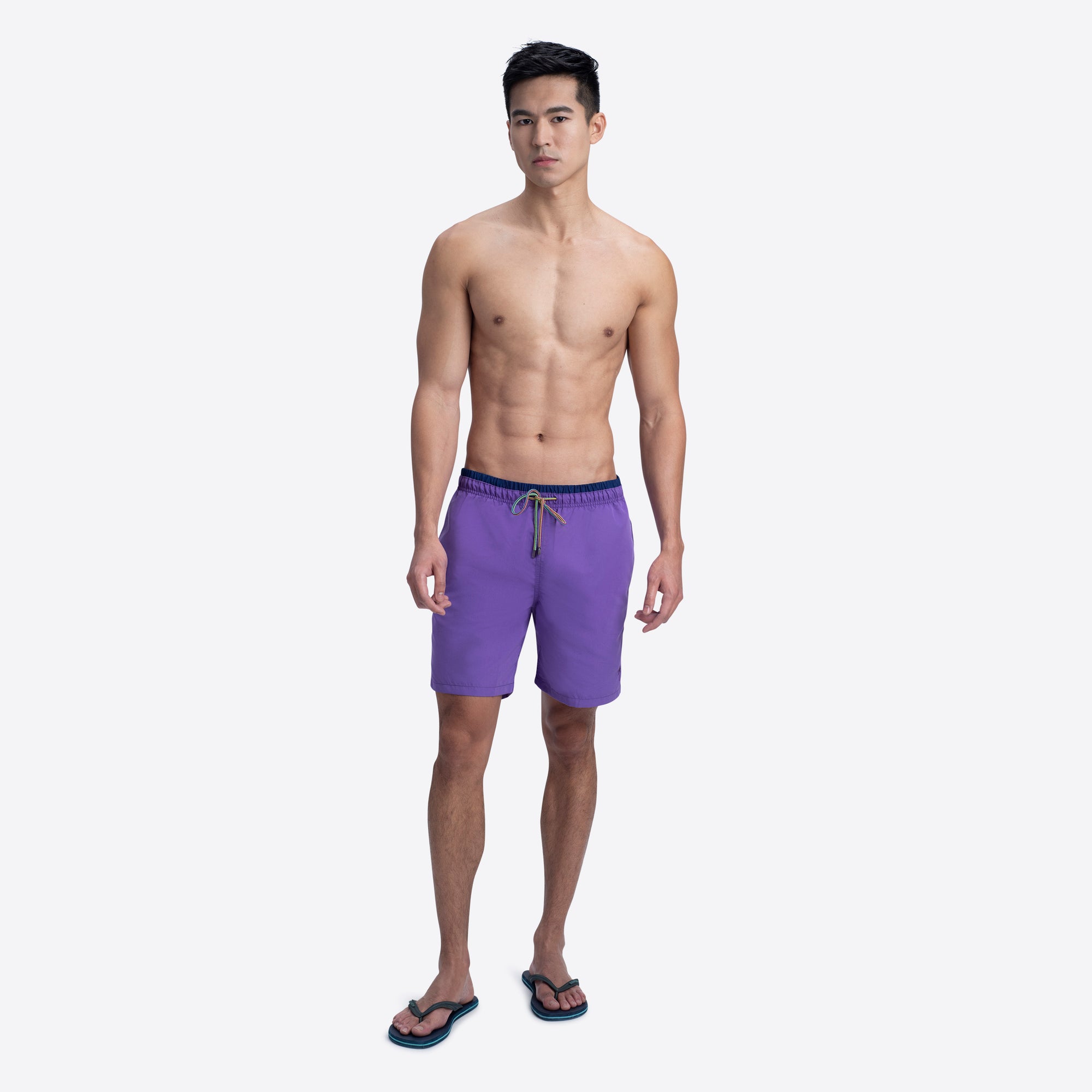 QUINN Solid Swim Trunks